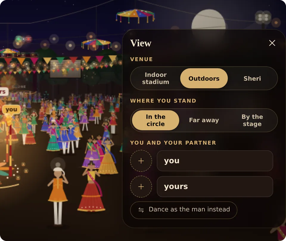 View customization card