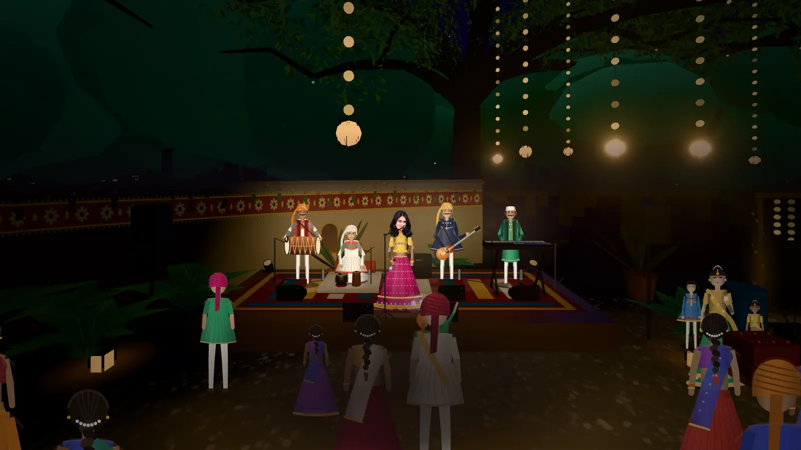 Chitra Aangan, by the stage