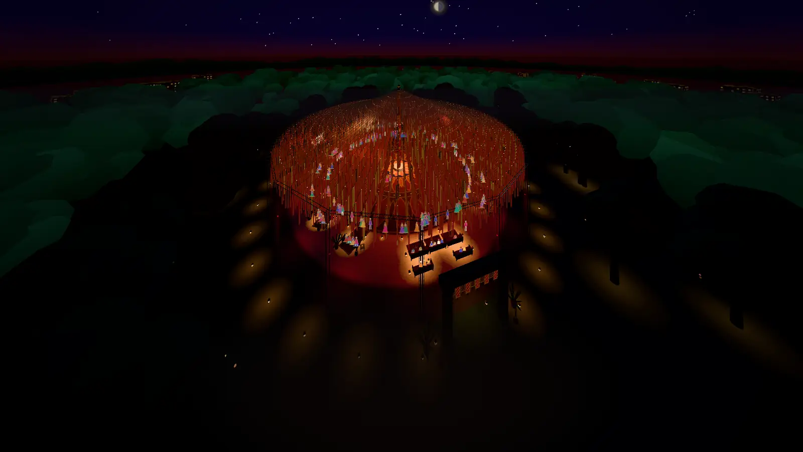 Radiant Dome, from the air